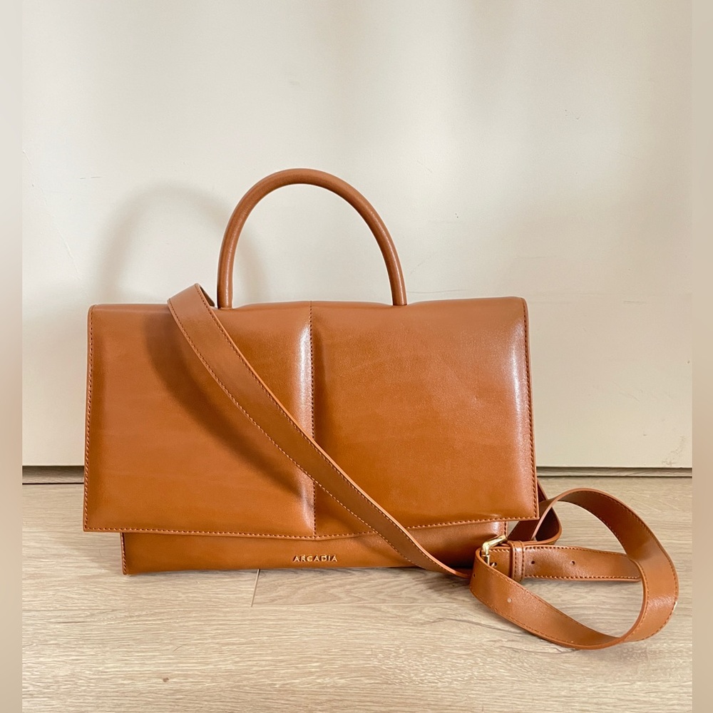 Arcadia leather satchel